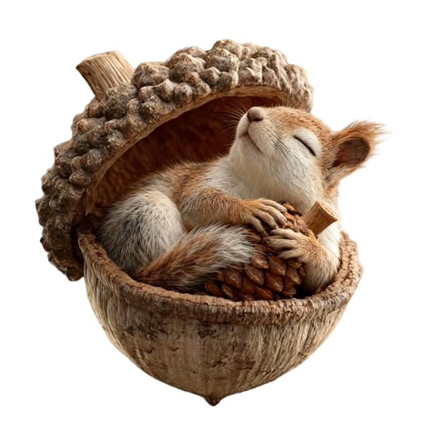 Uuowzo 8cm Forest Animals Decoration Christmas Tree Pendant Holiday Gift Indoor Outdoor Christmas Decorations, C