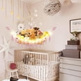 thumbnail image 2 of Stuffed Animal Hammock with LED Light, Toy Hammock for Stuffed Animals Storage for Kids Room Decor, Stuffed Animal Hammock Corner, 2 of 8