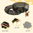 thumbnail image 5 of Zimtown 2-in-1 Outside Cat Playpen Enclosed with Tunnel, Large Enclosure with Tunnel & Portable Tent for Pets, Rainbow Color, 5 of 6