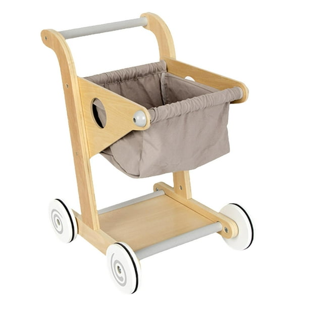 Carrito de la compra infantil, carrito de supermercado, juguete, regalo para niños de 5 a 6 años gris