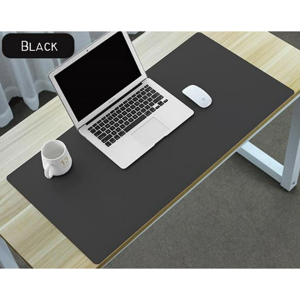Waterproof PU Leather Desk Pad Black