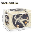 thumbnail image 5 of Yayeee Collapsible Storage Bin with Lid Fabric Closet Decorative Basket with Handles, Astronaut Floating, 5 of 7