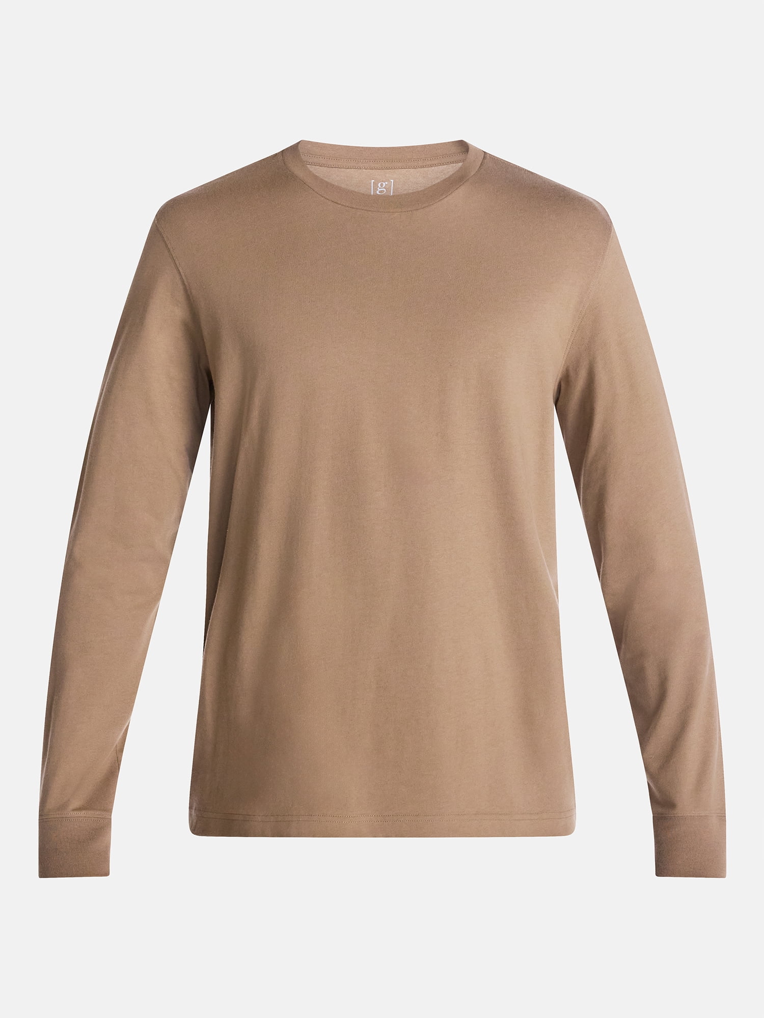 George Men's and Big Men's Cotton Crewneck Tee with Long Sleeves, Sizes XS-3XL, Big 2XB-6XB & Tall MT-4XLT