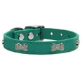 thumbnail image 3 of Mirage Pet Products Crystal & Leather Bone Dog Collar, Jade, XS, 3 of 3