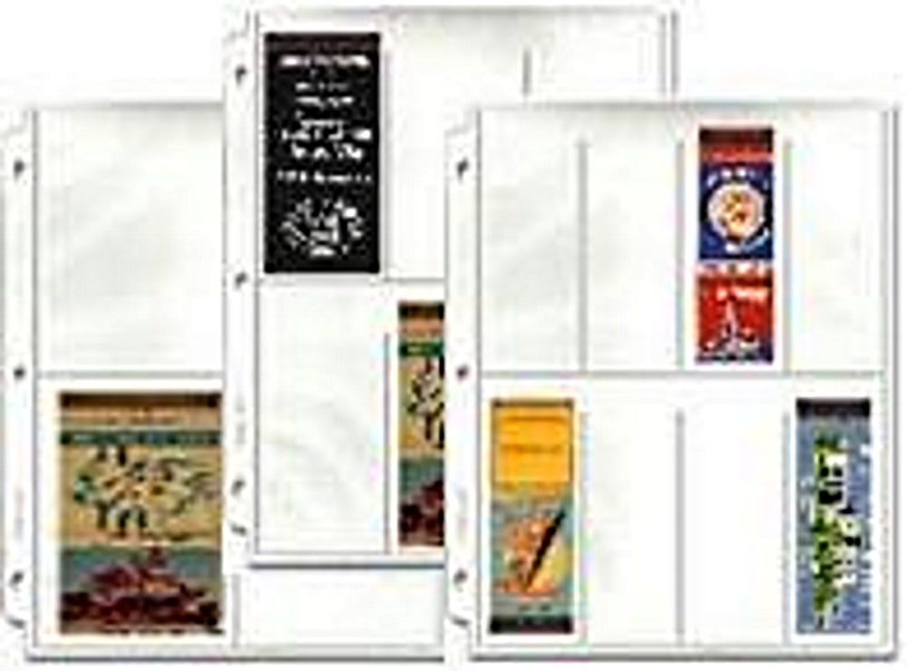 8 Pocket Binder Pages for 20Strike Matchcovers by Hobbymaster fits any 3 ring binder (25