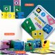 thumbnail image 5 of EXPRESIONES DE MADERA BLOQUEO PARENTE-NIÑOS Patrón de cara interactiva Bloques de construcción Juegos de mesa Caja de hierro de juguete colorido seguro Eigraketly FN001189-01B, 5 of 7