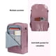 thumbnail image 5 of Mochila de viaje ECOHUB de 17 pulgadas con 13 bolsillos con puerto USB, color rosa, 5 of 8