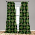thumbnail image 5 of Ambesonne Abstract Curtains, Antique Mosaic Nature Tone, Pair of 28"x63", Multicolor, 5 of 5