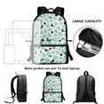 thumbnail image 6 of KUIFORTI 3pcs Shoulder Bag Lightweight Lunch Bag Backpack Handbag Crossbody Bag Pencil Case Set, Butterfly Cow Print, 6 of 7