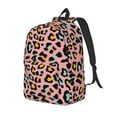 thumbnail image 1 of Disketp Leopard print Canvas Backpack Lightweight Travel Daypack Student Rucksack Laptop Backpack-Medium, 1 of 5