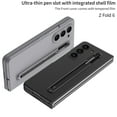 thumbnail image 5 of Allytechgroup Galaxy Z Fold6 Case with Screen Protector, Slim Fit Back Cover with Stylus Pen & Pen Holder Anti-Scratch Shockproof Bumper Rugged Phone Case for Samsung Galaxy Z Fold 6, Blackred, 5 of 7