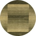 thumbnail image 1 of Ahgly Company Machine Washable Indoor Round Contemporary Caramel Brown Area Rugs, 7' Round, 1 of 7