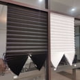 thumbnail image 2 of Persianas plisadas autoadhesivas, persianas opacas de tejido no tejido, cortinas enrollables de cebra, cortinas de privacidad para balcones y dormitorios, 2 of 5