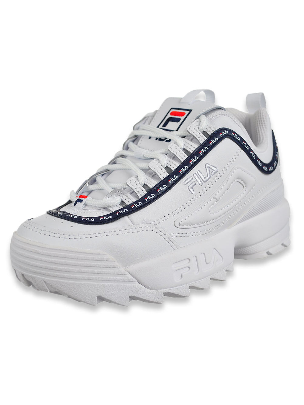 Krachtig klem motor Fila Boys' Disruptor II Repeat Sneakers (Sizes 12 - 3) - white/navy/red, 7  youth - Walmart.com