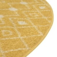 thumbnail image 6 of Rugs.com Moroccan Trellis Collection Rug – 5' x 8' Oval Yellow Medium Rug Perfect For Living Rooms, Large Dining Rooms, Open Floorplans, 6 of 7