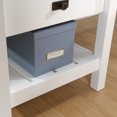 Sauder Cottage Road LShaped Desk with Oak Top, Soft White Finish