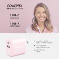 thumbnail image 6 of Liquipel Powertek Woven 20W Combo Wall Charger - Pink, 6 of 8