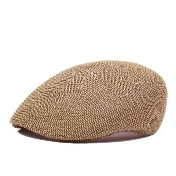 SikaFu Summer Paper Solid Newsboy Caps Flat Peaked Cap Men and Women Painter Beret Hats 147