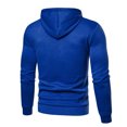 thumbnail image 3 of Men's Winter Hooded Polka Dot Casual Sports Cardigan Sweatshirt Long Sleeves 2XL Blue, 3 of 3
