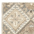 thumbnail image 5 of SAFAVIEH Wyndham Giuseppe Floral Wool Runner Rug, Ivory/Grey, 2'3" x 7', 5 of 7