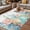 Multicolor, variant on Nautical Coastal Outdoor Rug for Patio/Deck/Porch, Non-Slip Large Area Rug 5 x 7 Ft, Summer Beach Shell Coral Seaweed Blue Plaid Indoor Outdoor Rugs Washable Area Rugs, Camping Rug Carpet Runner