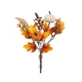 thumbnail image 5 of Fall Artificial Pumpkin & Maple Leaf Floral Bouquet Fall Home Decor And Holiday Decorations Artificial Thanksgiving Table Faux Autumn Floral Arrangements for Home Decor Housewarming Gift, 5 of 6