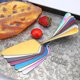 thumbnail image 3 of 2 Piece Stainless Steel Cake Spatula Birthday Cake Knife, Triangular Spatula With Teeth Pizza Spatula Baking Utensils, Blue And Purple Shibaod, 3 of 3