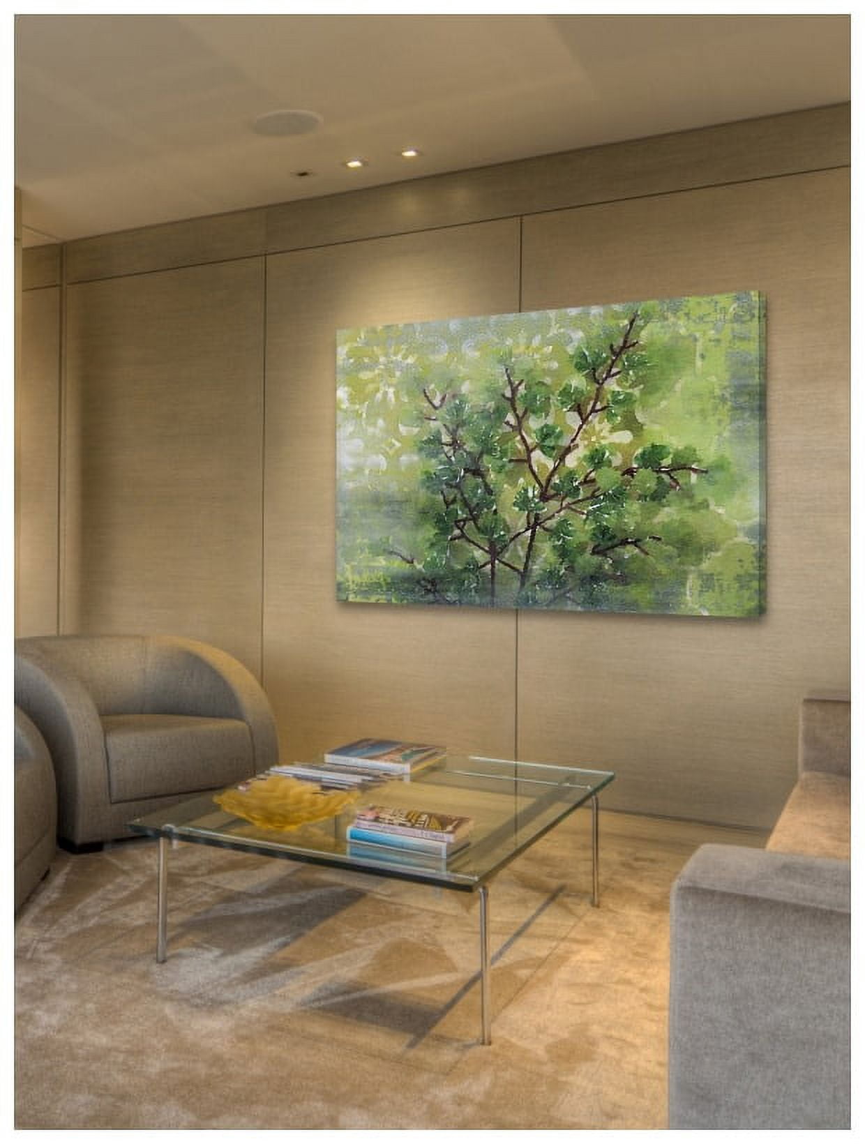 Marmont Hill 'Green Sensation I' by Irena Orlov Painting Print on Wrapped Canvas