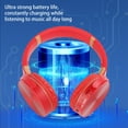 thumbnail image 7 of CXALSSY X3 Active Noise Cancelling Headphones, Over-Ear Headphones with Mic for Kids/Adults/Teen/School/TV, Red, 7 of 7