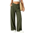 thumbnail image 5 of akafmk Womens Wide Leg Sweatpants Front Pleated Elastic Waist Sweatpants with Hidden Pockets Fall Winter Casual Workout Sweatpants, Size XXL, 5 of 7