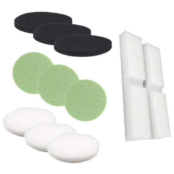 Qzbhct 2 Foam Filter & 3 Carbon Foam Pads & 3 Fine Filter Pad & 3 Phosphate Remover Pad for Fluval Fx4 FX5 FX6