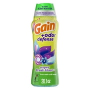 Gain + Odor Defense In-Wash Scent Booster, Super Fresh Blast Scent, 20.1 oz