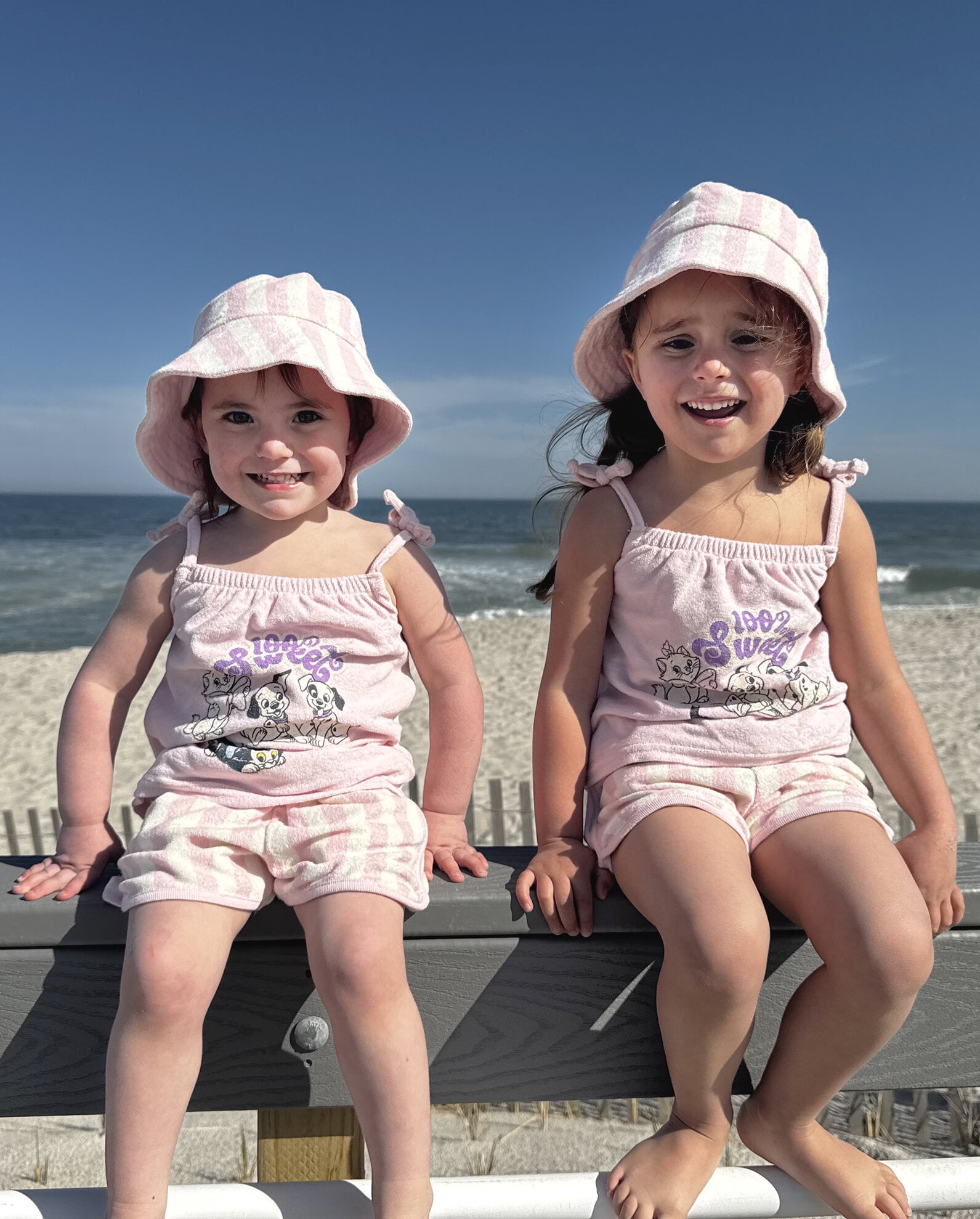 Disney Classics Baby Girls' 3-Piece Tank Top and Shorts Set Marie Figaro Pink