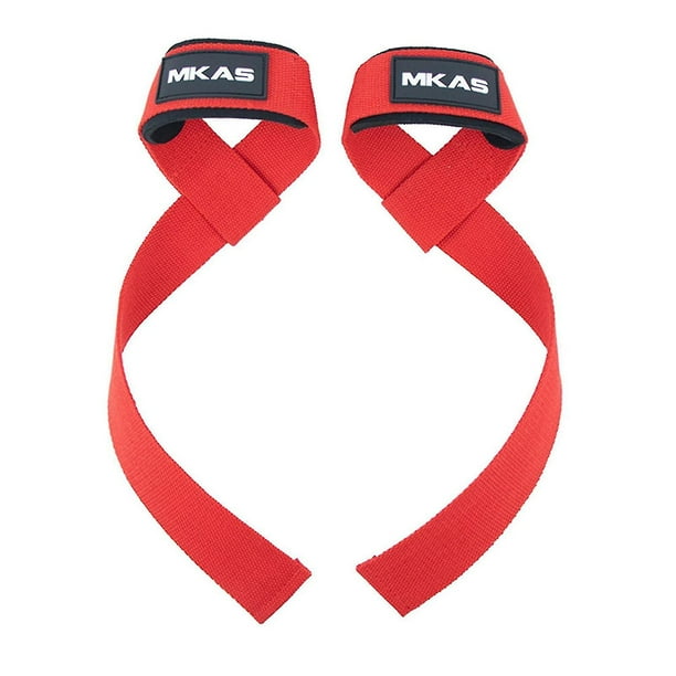 Correas de levantamiento de pesas para entrenamiento de fuerza de muñeca acolchada