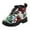 White, variant on Fashion Autumn Winter Children Boots Boys Girls Ankle Boots Thick Soled Non- Lace Up Flowers Casual Style Leisure Toddler Shoes Footwear