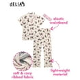 thumbnail image 2 of dELiA*s Girls' Pajama Set - 2 Piece Button Down Sleepwear Pajamas for Girls with Spa Headband (4-12), 2 of 6