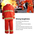 thumbnail image 3 of Combinaison FR Résistante aux Flammes, Combinaison FR en Coton Haute Visibilité Résistante au Feu avec Fermeture Éclair, Combinaison Rayée Réfléchissante Légère Anti Thermique Uniforme Type 97, 3 of 7