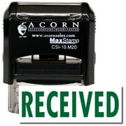 Self-Inking Received Stamp with Mint Green Ink