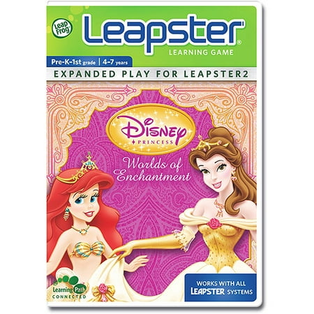 Leapster Disney Princesses Educational Games LeapFrog Leapster Learning Game Disney Princess Worlds Of Enchantment (New Open Box) ()