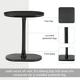 thumbnail image 5 of Crawford Solid Mango Wood C Shape End Table 22 Inch Black, 5 of 9