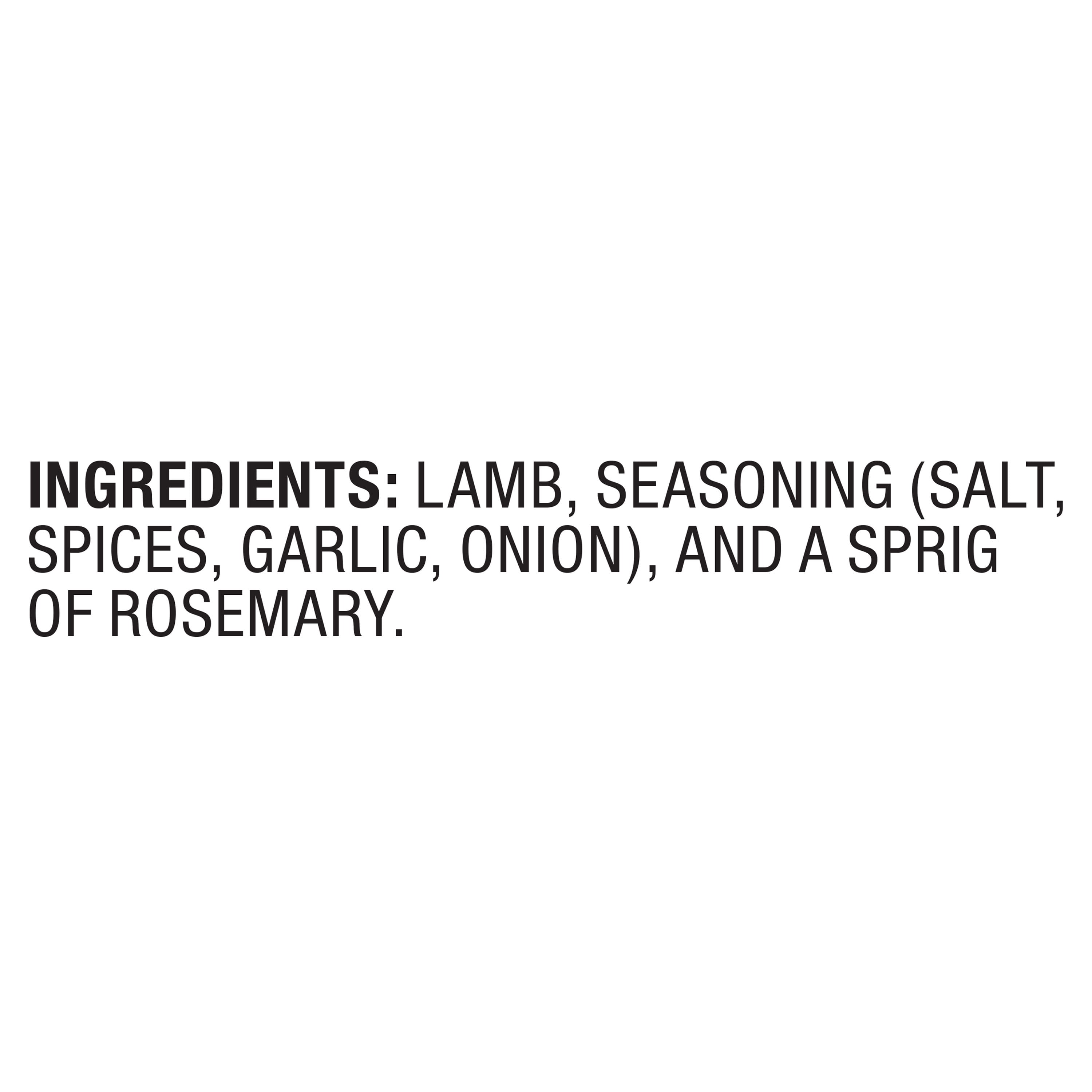 Marketside Lamb Leg Steak, Seasoned, 0.6 - 1.9 lb (Fresh)