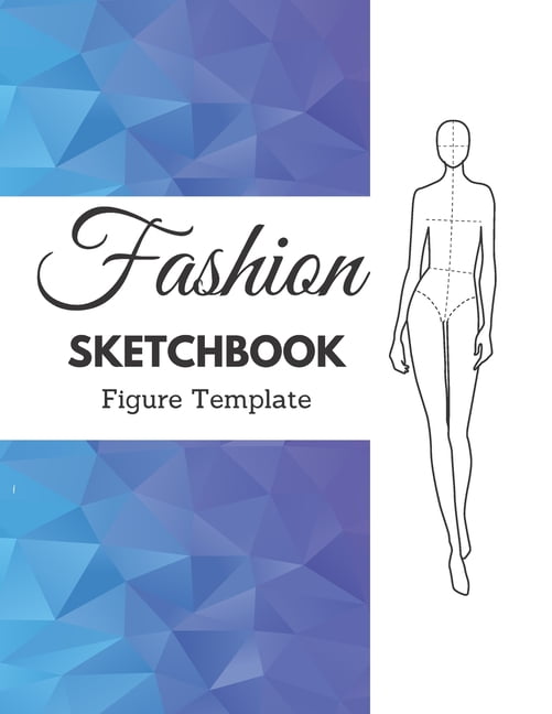 Fashion Sketchbook Figure Template 375 Large Female Figure Template