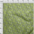 thumbnail image 2 of oneOone Cotton Cambric Lime Fabric Leaves & Rose Floral Diy Clothing Quilting Fabric Print Fabric By Yard 56 Inch Wide, 2 of 4