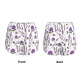 thumbnail image 5 of Picia Lavender Flowers Pattern Women's 2 in 1 Athletic Running Shorts High Waisted Workout Casual Gym Sweat Shorts with Comfy Liner Zipper Pockets-Medium, 5 of 9