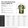 thumbnail image 2 of Cauagu Palm Leaves And Tropical Flowers Men's Short Sleeve Button Down Hawaiian Shirt for Men Bowling Shirts Casual Summer Beach Shirt,4X-Large, 2 of 6
