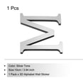 thumbnail image 3 of Uxcell 3D Acrílico Letras Espejo Calcomanías de Pared Letra M Autoadhesiva Señal de Letra para Decoración del Hogar Tono Plateado, 3 of 7