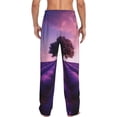 thumbnail image 7 of Salouo Lavender Field Sunset Print Pajama Pants for Men, Lounge Pants Elastic Waistband Casual Men's sleepwear Loungewear Sleep Pajama Pant -Large, 7 of 7