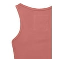 thumbnail image 5 of J. METHOD Women's Tank Top Sleeveless Racerback Basic Stretch Comfy Slim Fitted Ribbed Knit Tops Workout Yoga T Shirt NEWT386 Ash Rose M, 5 of 6