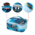 thumbnail image 4 of Bolsa de maquillaje de 3 piezas, bolsa de artículos de tocador, bolsa de cosméticos portátil, organizador de viaje, resistente al agua para mujeres, mármol, 4 of 8