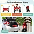 thumbnail image 4 of Costway 2-Seat Wagon  Stroller Folding with Adjustable Canopy Net Content 1 Each Age Group Infant Red, 4 of 10